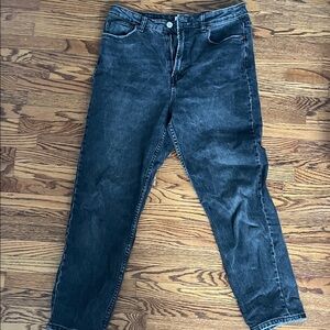 Mom jeans Zara black Washed Denim